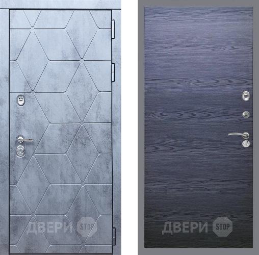 Входная металлическая Дверь Рекс (REX) 28 GL Дуб тангенальный черный в Дмитрове