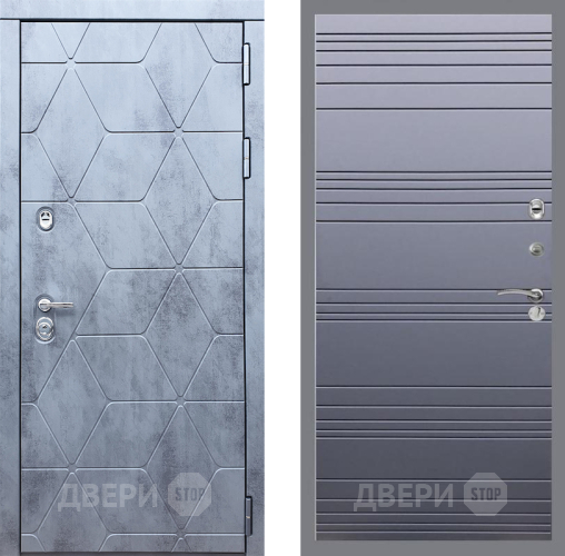 Входная металлическая Дверь Рекс (REX) 28 Line Силк титан в Дмитрове
