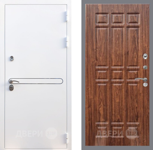 Входная металлическая Дверь Рекс (REX) 27 FL-33 орех тисненый в Дмитрове