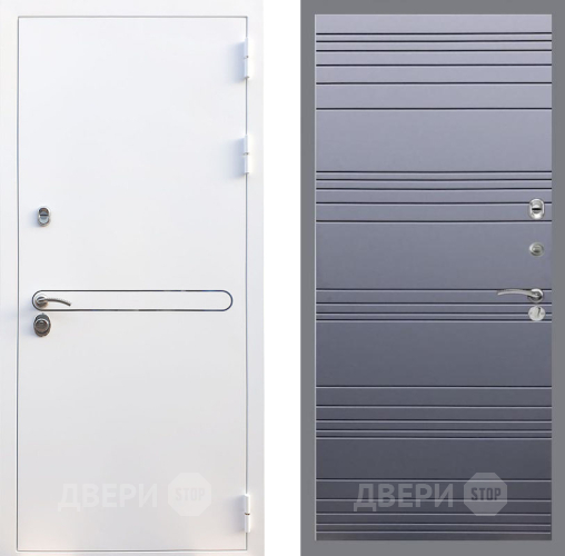 Входная металлическая Дверь Рекс (REX) 27 Line Силк титан в Дмитрове