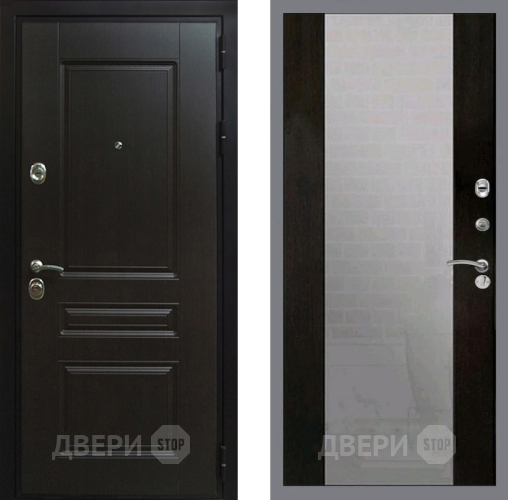 Входная металлическая Дверь Рекс (REX) Премиум-Н СБ-16 Зеркало Венге в Дмитрове