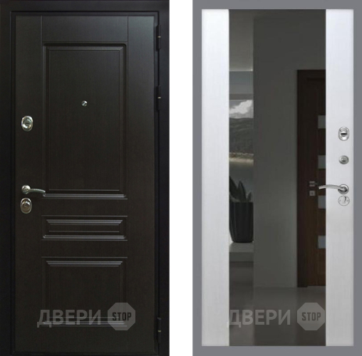 Дверь Рекс (REX) Премиум-Н СБ-16 с Зеркалом Лиственница беж в Дмитрове