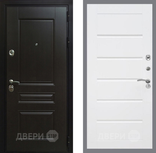 Дверь Рекс (REX) Премиум-Н Сити Белый ясень в Дмитрове