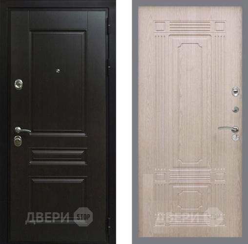 Входная металлическая Дверь Рекс (REX) Премиум-Н FL-2 Беленый дуб в Дмитрове