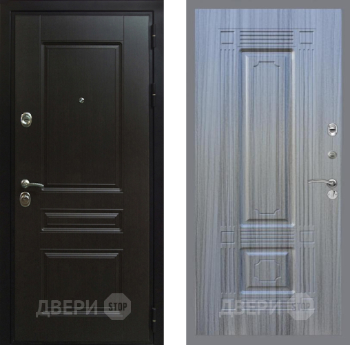 Входная металлическая Дверь Рекс (REX) Премиум-Н FL-2 Сандал грей в Дмитрове