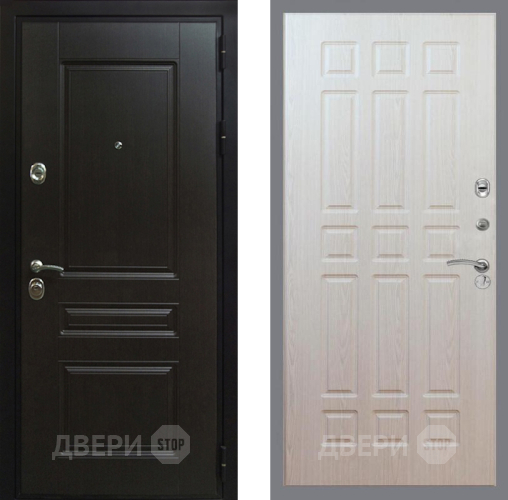 Входная металлическая Дверь Рекс (REX) Премиум-Н FL-33 Беленый дуб в Дмитрове