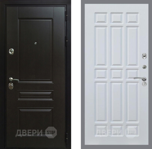 Входная металлическая Дверь Рекс (REX) Премиум-Н FL-33 Белый ясень в Дмитрове
