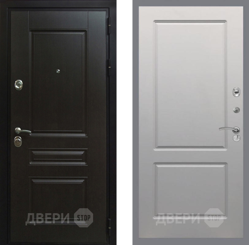 Входная металлическая Дверь Рекс (REX) Премиум-Н FL-117 Грей софт в Дмитрове