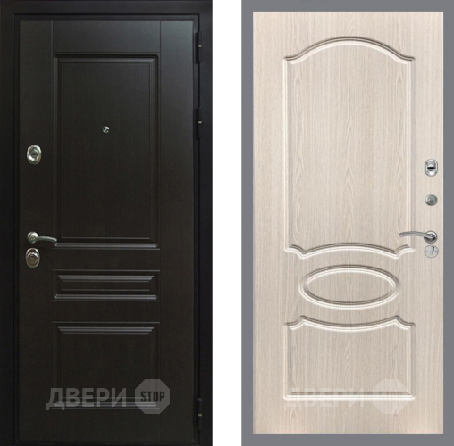Дверь Рекс (REX) Премиум-Н FL-128 Беленый дуб в Дмитрове