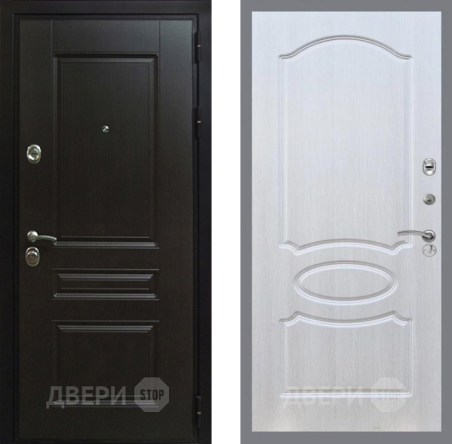 Входная металлическая Дверь Рекс (REX) Премиум-Н FL-128 Лиственница беж в Дмитрове
