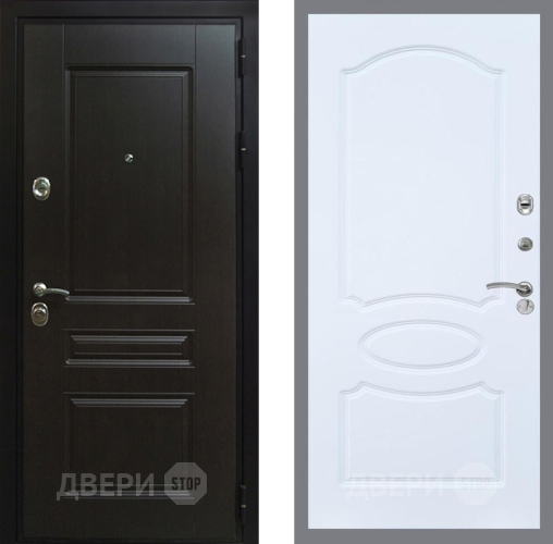 Входная металлическая Дверь Рекс (REX) Премиум-Н FL-128 Силк Сноу в Дмитрове