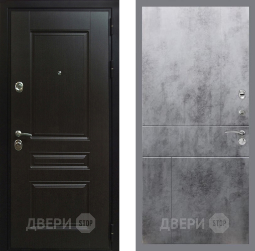Входная металлическая Дверь Рекс (REX) Премиум-Н FL-290 Бетон темный в Дмитрове
