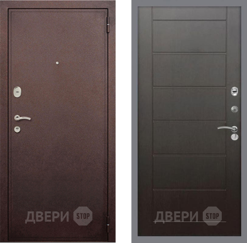 Входная металлическая Дверь Рекс (REX) 2 Медный Антик Сити Венге в Дмитрове