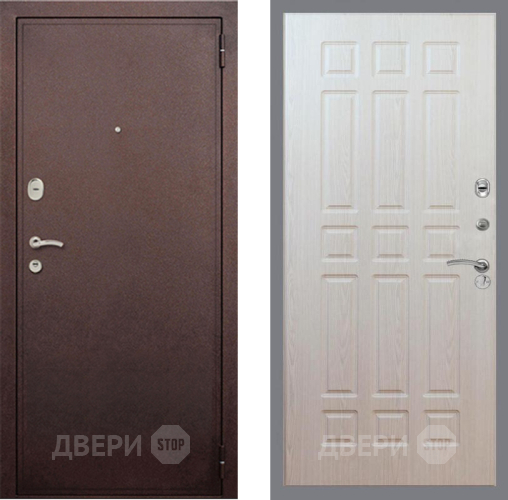Дверь Рекс (REX) 2 Медный Антик FL-33 Беленый дуб в Дмитрове