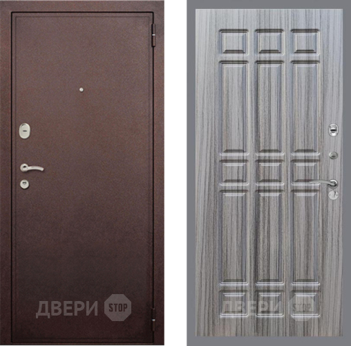 Дверь Рекс (REX) 2 Медный Антик FL-33 Сандал грей в Дмитрове