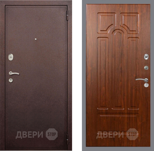 Дверь Рекс (REX) 2 Медный Антик FL-58 Морёная берёза в Дмитрове