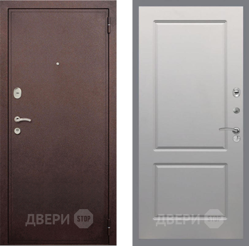Входная металлическая Дверь Рекс (REX) 2 Медный Антик FL-117 Грей софт в Дмитрове