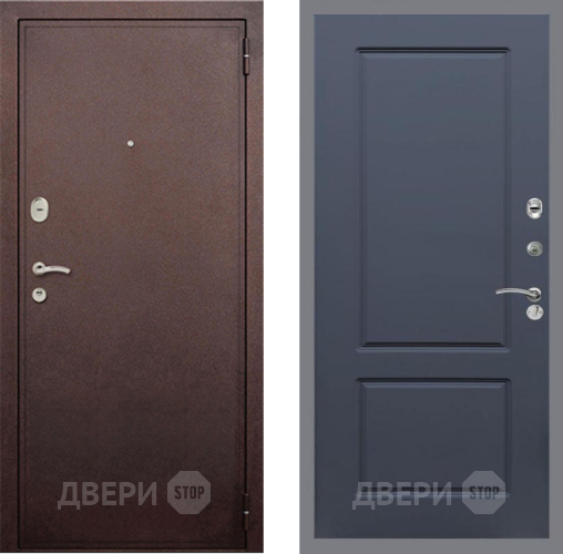 Дверь Рекс (REX) 2 Медный Антик FL-117 Силк титан в Дмитрове