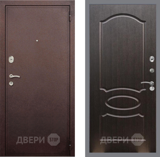 Входная металлическая Дверь Рекс (REX) 2 Медный Антик FL-128 Венге светлый в Дмитрове