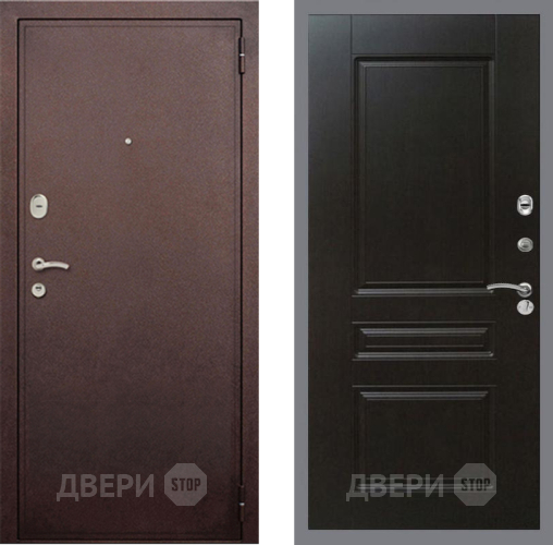 Входная металлическая Дверь Рекс (REX) 2 Медный Антик FL-243 Венге в Дмитрове