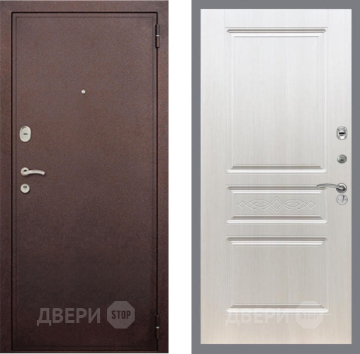 Дверь Рекс (REX) 2 Медный Антик FL-243 Лиственница беж в Дмитрове