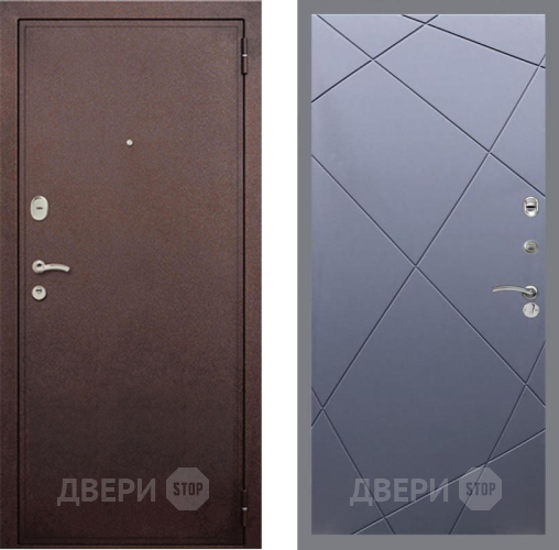 Входная металлическая Дверь Рекс (REX) 2 Медный Антик FL-291 Силк титан в Дмитрове