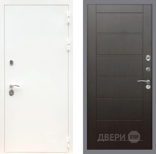 Дверь Рекс (REX) 5 Белая Шагрень Сити Венге в Дмитрове