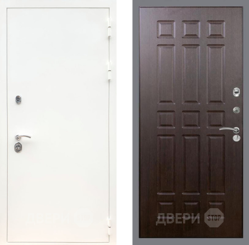 Входная металлическая Дверь Рекс (REX) 5 Белая Шагрень FL-33 Венге в Дмитрове