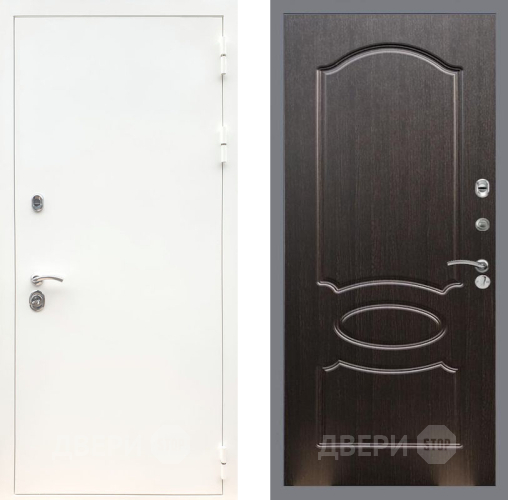 Входная металлическая Дверь Рекс (REX) 5 Белая Шагрень FL-128 Венге светлый в Дмитрове