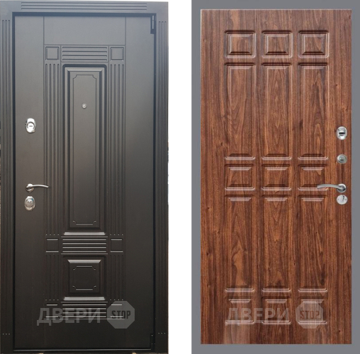 Входная металлическая Дверь Рекс (REX) 9 FL-33 орех тисненый в Дмитрове