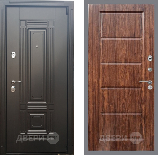 Входная металлическая Дверь Рекс (REX) 9 FL-39 орех тисненый в Дмитрове