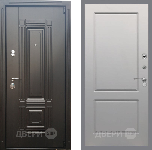 Входная металлическая Дверь Рекс (REX) 9 FL-117 Грей софт в Дмитрове