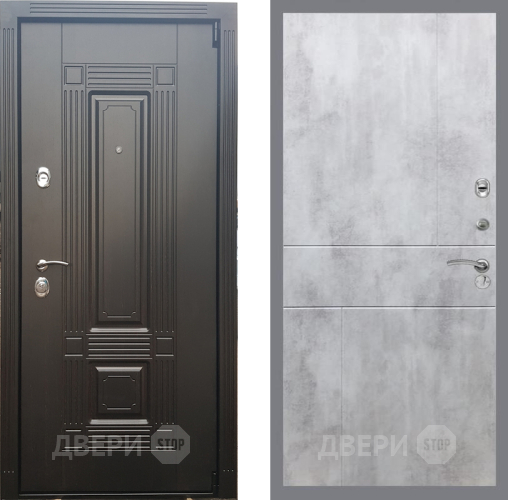 Входная металлическая Дверь Рекс (REX) 9 FL-290 Бетон светлый в Дмитрове