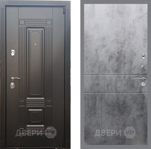 Входная металлическая Дверь Рекс (REX) 9 FL-290 Бетон темный в Дмитрове