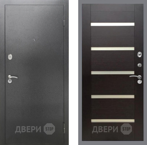 Дверь Рекс (REX) 2А Серебро Антик СБ-14 стекло белое венге поперечный в Дмитрове