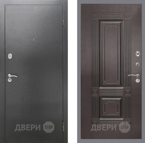 Входная металлическая Дверь Рекс (REX) 2А Серебро Антик FL-2 Венге в Дмитрове