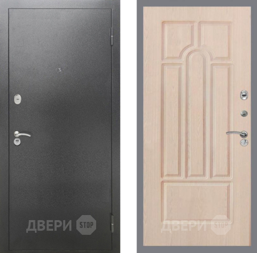 Входная металлическая Дверь Рекс (REX) 2А Серебро Антик FL-58 Беленый дуб в Дмитрове