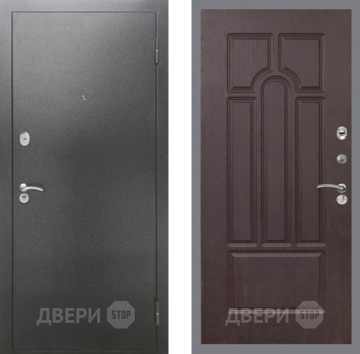 Входная металлическая Дверь Рекс (REX) 2А Серебро Антик FL-58 Венге в Дмитрове