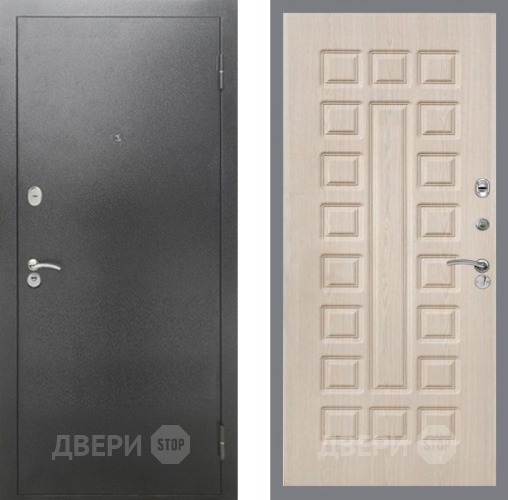 Входная металлическая Дверь Рекс (REX) 2А Серебро Антик FL-183 Беленый дуб в Дмитрове