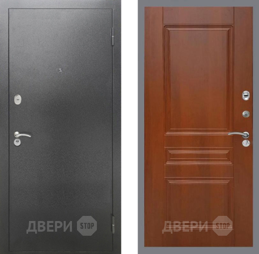 Входная металлическая Дверь Рекс (REX) 2А Серебро Антик FL-243 Итальянский орех в Дмитрове
