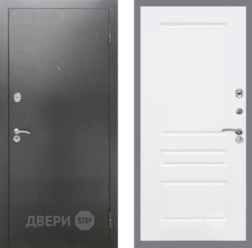 Дверь Рекс (REX) 2А Серебро Антик FL-243 Силк Сноу в Дмитрове