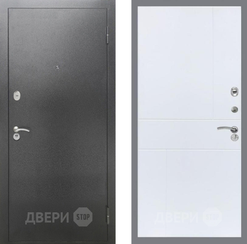 Дверь Рекс (REX) 2А Серебро Антик FL-290 Силк Сноу в Дмитрове
