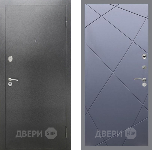 Входная металлическая Дверь Рекс (REX) 2А Серебро Антик FL-291 Силк титан в Дмитрове