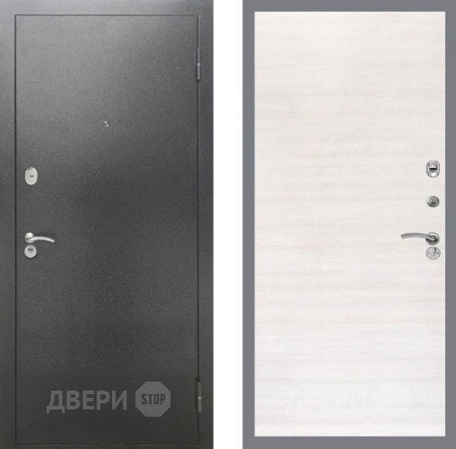 Дверь Рекс (REX) 2А Серебро Антик GL Акация в Дмитрове