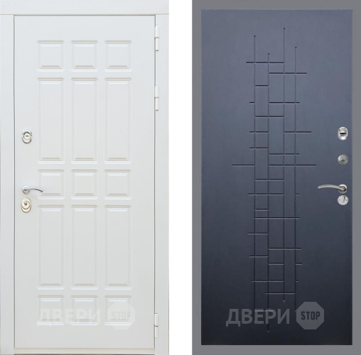 Входная металлическая Дверь Рекс (REX) 8 Силк Сноу FL-289 Ясень черный в Дмитрове