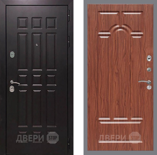 Входная металлическая Дверь Рекс (REX) 8 FL-58 орех тисненый в Дмитрове