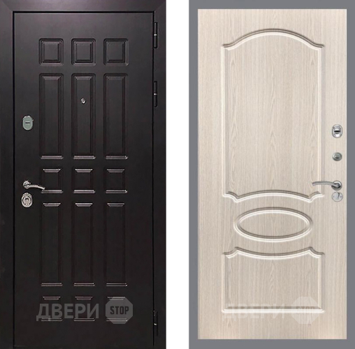 Входная металлическая Дверь Рекс (REX) 8 FL-128 Беленый дуб в Дмитрове