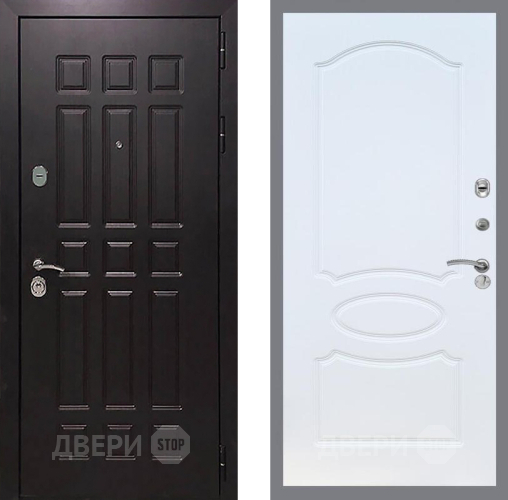 Входная металлическая Дверь Рекс (REX) 8 FL-128 Белый ясень в Дмитрове