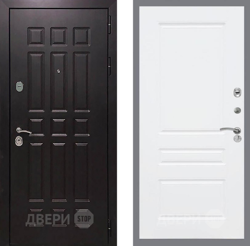 Входная металлическая Дверь Рекс (REX) 8 FL-243 Силк Сноу в Дмитрове
