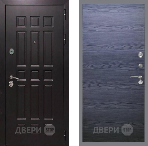 Входная металлическая Дверь Рекс (REX) 8 GL Дуб тангенальный черный в Дмитрове